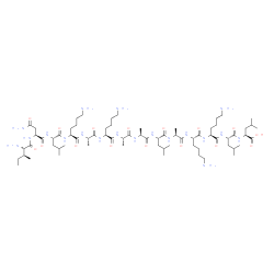 Mastoparan 17 (free acid) structure