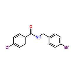 N-(4-Bromobenzyl)-4-chlorobenzamide结构式