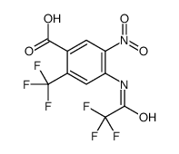 5-nitro-4-[(2,2,2-trifluoroacetyl)amino]-2-(trifluoromethyl)benzoic acid Structure