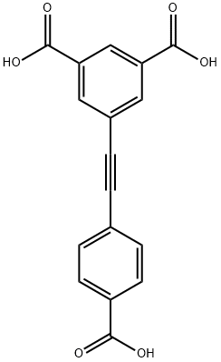 5-(2-(4-carboxyphenyl)ethynyl)benzene-1,3-dioic acid structure