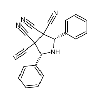 2,5-diphenyl-3,3,4,4-tetracyanopyrrolidine结构式