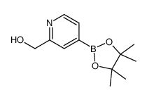 (4-(4,4,5,5-四甲基-1,3,2-二噁硼烷-2-基)吡啶-2-基)甲醇结构式