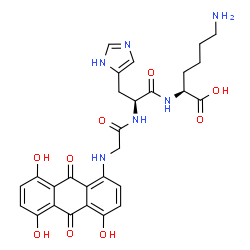 4-(glycyl-histidyl-lysine)-1,5,8-trihydroxyanthraquinone Structure