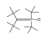 bis(trimethylsilyl)methylidene-ditert-butyl-chloro-λ5-phosphane结构式