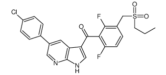 (5-(4-chlorophenyl)-1H-pyrrolo[2,3-b]pyridin-3-yl)(2,6-difluoro-3-(propylsulfonylmethyl)phenyl)Methanone Structure