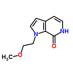 1-(2-Methoxyethyl)-1,6-dihydro-7H-pyrrolo[2,3-c]pyridin-7-one结构式