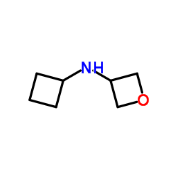 N-Cyclobutyl-3-oxetanamine Structure