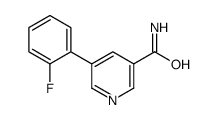 5-(2-fluorophenyl)pyridine-3-carboxamide Structure