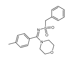N-(morpholino(p-tolyl)methylene)-1-phenylmethanesulfonamide结构式