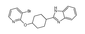2-[4-(3-bromopyridin-2-yloxy)cyclohexyl]-1H-benzoimidazole结构式
