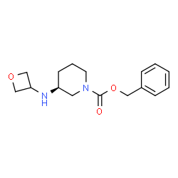 (S)-Benzyl 3-(oxetan-3-ylamino)piperidine-1-carboxylate结构式
