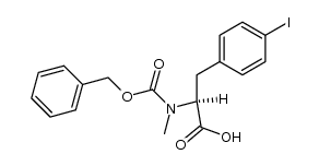 4-iodo-N-methyl-N-[(phenylmethoxy)carbonyl]-L-phenylalanine Structure