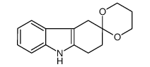 spiro[1,2,4,9-tetrahydrocarbazole-3,2'-1,3-dioxane]结构式