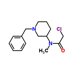 N-(1-Benzyl-3-piperidinyl)-2-chloro-N-methylacetamide结构式