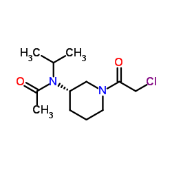 N-[(3S)-1-(Chloroacetyl)-3-piperidinyl]-N-isopropylacetamide Structure