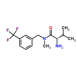 N-Methyl-N-[3-(trifluoromethyl)benzyl]-L-valinamide结构式