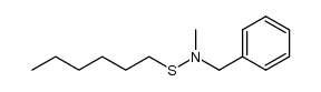 N-benzyl-N-methylhexane-1-sulfenamide Structure