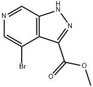 Methyl 4-bromo-1H-pyrazolo-[3,4-c]pyridine-3-carboxylate Structure