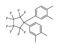 1,1-Bis-(3,4-xylyl)-octafluorocyclopentane结构式