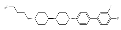 TRANS,TRANS-4''-(4''-PENTYLBICYCLOHEXYL-4-YL)-3,4-DIFLUOROBIPHENYL Structure