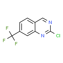 2-氯-7-(三氟甲基)喹唑啉结构式