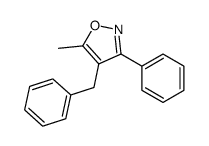 3-苯基-4-苄基-5-甲基异恶唑结构式