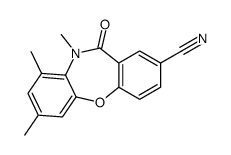 2,4,5-trimethyl-6-oxobenzo[b][1,4]benzoxazepine-8-carbonitrile结构式