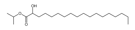 propan-2-yl 2-hydroxyoctadecanoate结构式