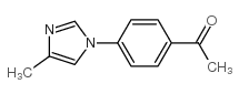 1-(4-(4-Methyl-1H-imidazol-1-yl)phenyl)ethanone structure