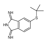 5-tert-butylsulfanyl-3-iminoisoindol-1-amine Structure