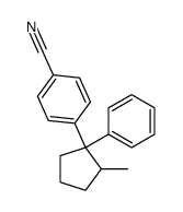 1-(4-cyanophenyl)-2-methyl-1-phenylcyclopentane结构式