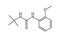 N-(2-Methoxy-phenyl)-N'-(tert.-butyl)-thioharnstoff结构式