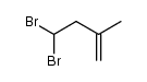 1,1-dibromo-3-methylbut-3-ene结构式