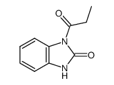 2-Benzimidazolinone,1-propionyl-(7CI,8CI) Structure