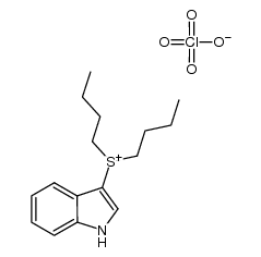 (indol-3-yl) di-n-butylsulfonium perchlorate结构式