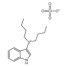 (indol-3-yl) di-n-butylsulfonium perchlorate Structure