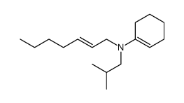 (E)-N-(2-methylprop-1-yl)-N-hept-2-en-1-yl-1-cyclohexenamine Structure
