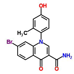 7-Bromo-1-(4-hydroxy-2-methylphenyl)-4-oxo-1,4-dihydro-3-quinolinecarboxamide Structure