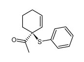 (S)-1-(1-(phenylthio)cyclohex-2-en-1-yl)ethan-1-one结构式