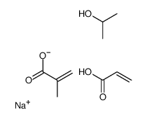 sodium,2-methylprop-2-enoic acid,propan-2-ol,prop-2-enoate Structure