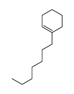 1-heptylcyclohexene结构式