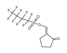 (E)-(2-oxocyclopentylidene)methyl 1,1,2,2,3,3,4,4,4-nonafluorobutane-1-sulfonate Structure