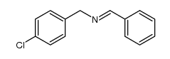 benzylidene-(4-chloro-benzyl)-amine结构式