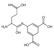 5-[(2,5-diamino-5-oxopentanoyl)amino]cyclohexa-3,6-diene-1,3-dicarboxylic acid Structure