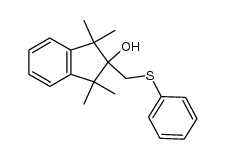 1,1,3,3-tetramethyl-2-(phenylthio)methyl-2-indanol Structure