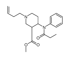 methyl 1-but-3-enyl-4-(N-propanoylanilino)piperidine-3-carboxylate结构式