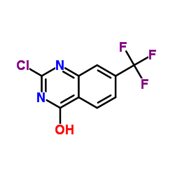 2-Chloro-7-(trifluoromethyl)-4-quinazolinol Structure