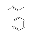 N-methyl-1-pyridin-3-ylethanimine结构式