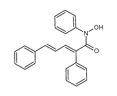 N-phenyl-α-phenylstyrylacrylohydroxamic acid Structure