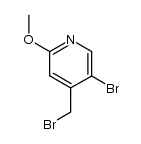 3-bromo-4-bromomethyl-6-methoxypyridine结构式